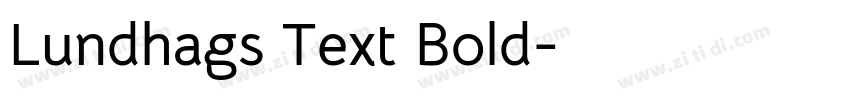 Lundhags Text Bold字体转换